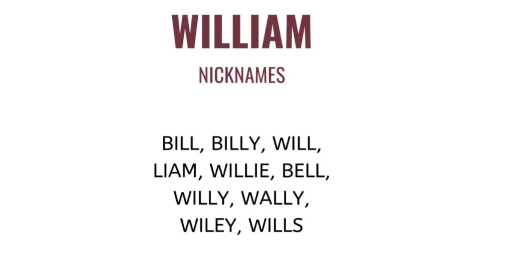 Creative and Fun Nicknames for William